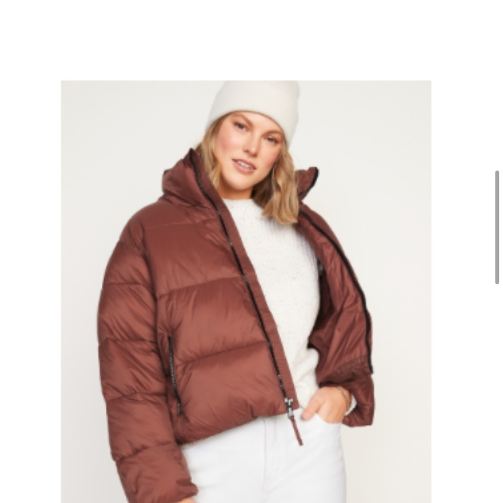 Old Navy Women's Chocolate Puffer Jacket
